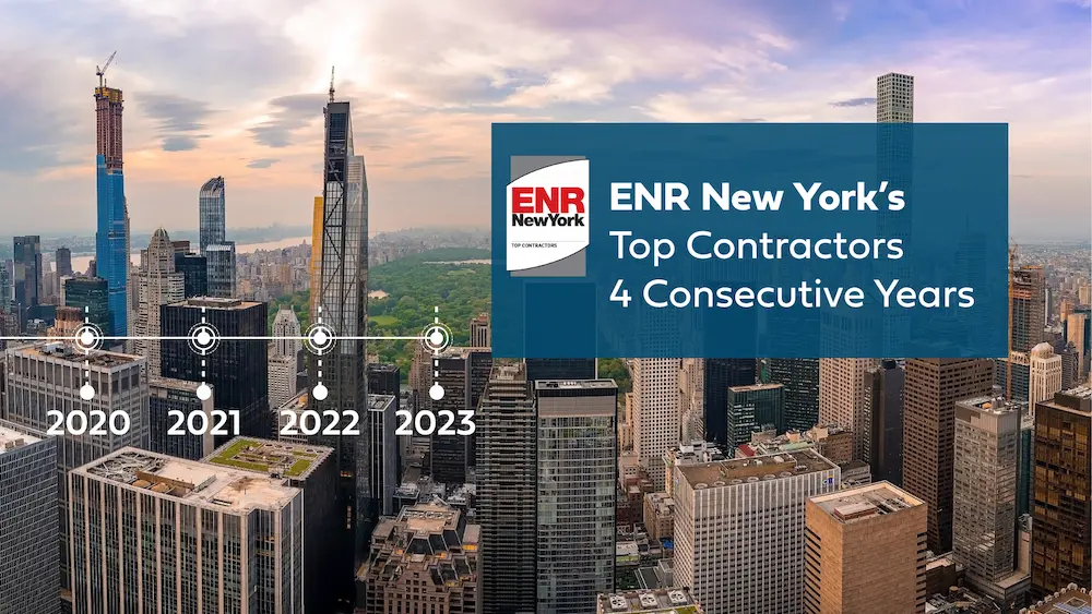 ENR names Group PMX one of New York’s top contractors.